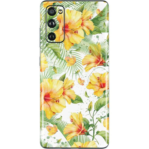 Yellow Hibiscus Galaxy S20 Fan Edition Skin